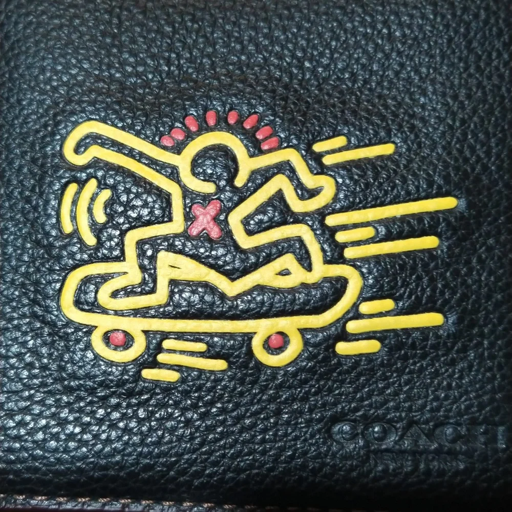 NWT 3 in 1 Keith Haring Skateboarder Wallet + Card Case + Bonus